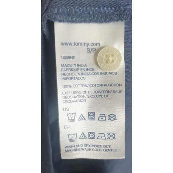 NWT Men’s Tommy Hilfiger Blue Crewneck T-Shirt Size Small – Classic Fit - Picture 5 of 12